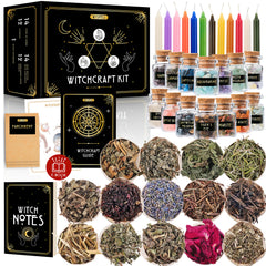 Wyspell Witchcraft Supplies Kit on an altar, ready for personalized spellcraft