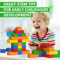 WYSWYG bright color blocks encourage color exploration and patterned building.