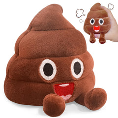 WYZOID funny farting poop plush shown with soft fabric for playful pranks