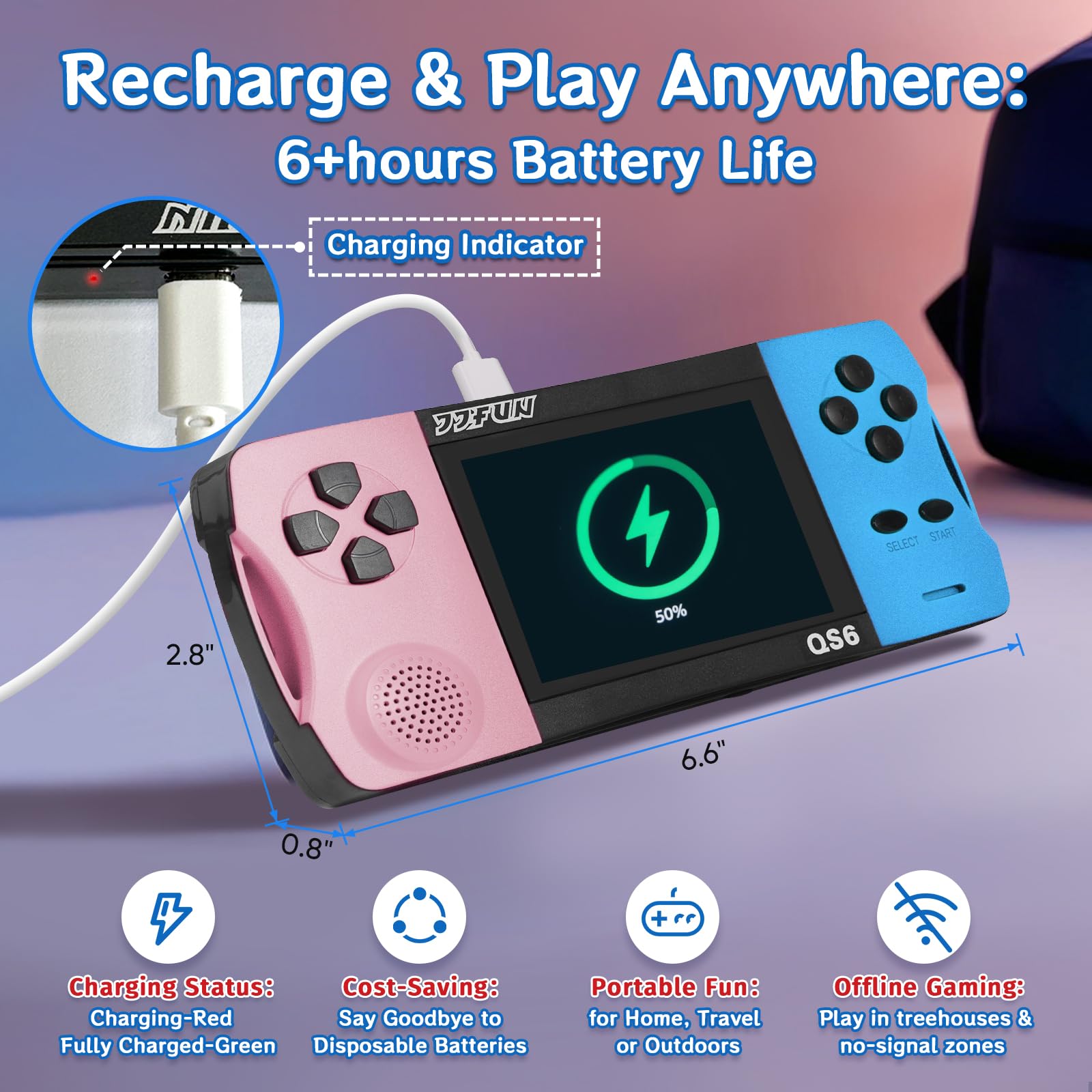 X-JOYKIDS 16Bit ergonomic design provides comfortable grip during play