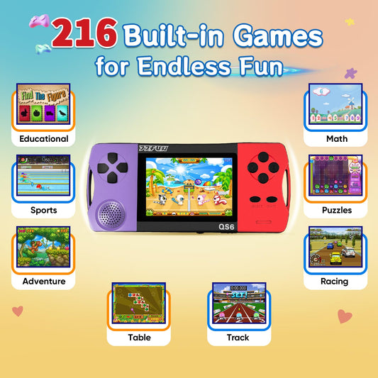 X-JOYKIDS 16Bit handheld side view showing compact form for easy grip