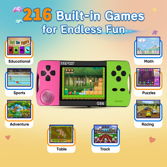 X-JOYKIDS 3.5-inch IPS display for clearer, eye-friendly gaming.
