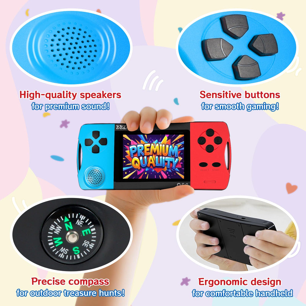 Compact portable arcade design for travel and on-the-go gaming