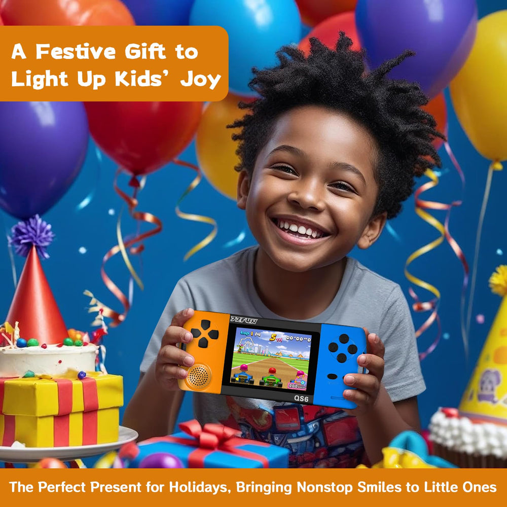 X-JOYKIDS QS6 16Bit rechargeable battery for long play sessions.