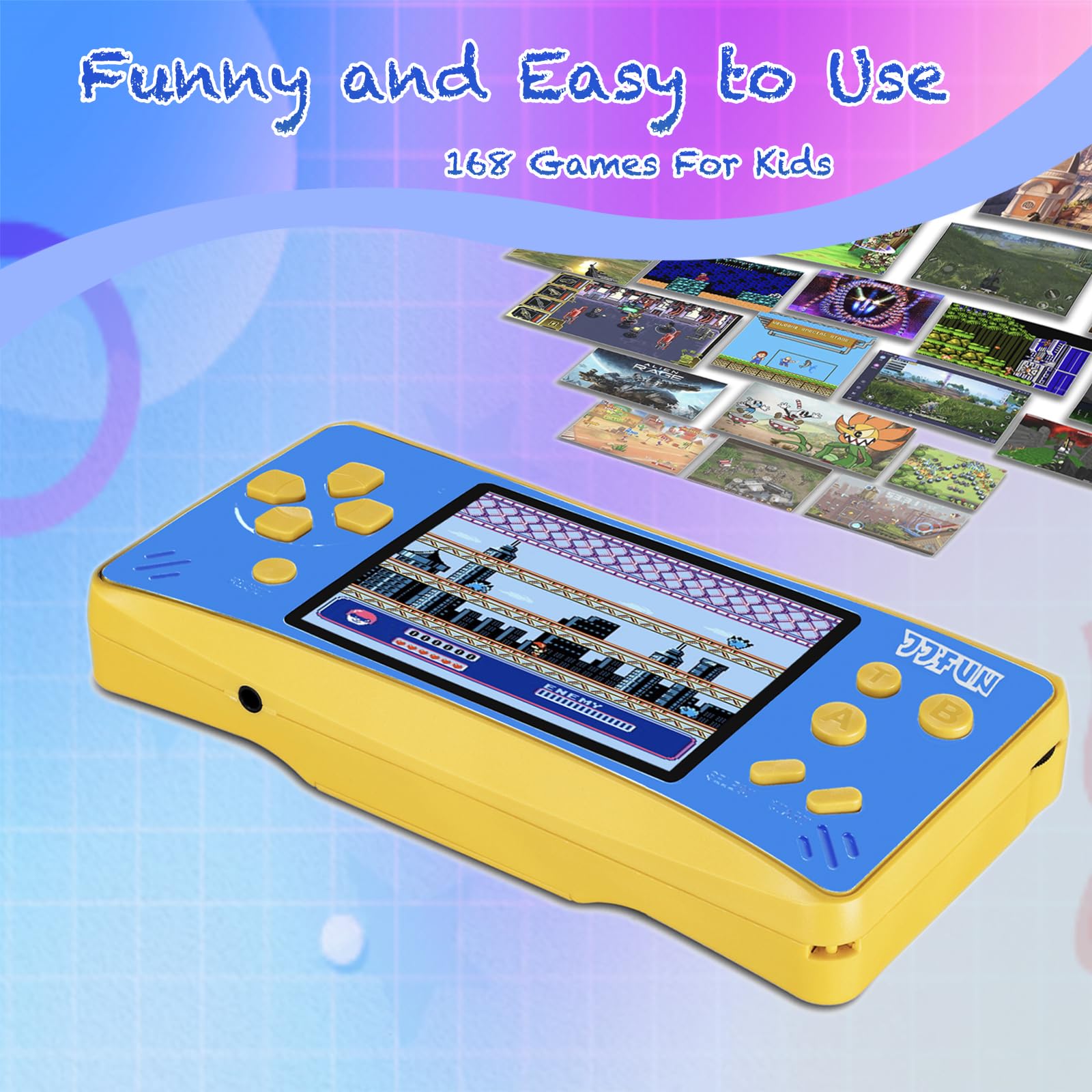 X-JOYKIDS rechargeable battery delivers hours of play during trips.