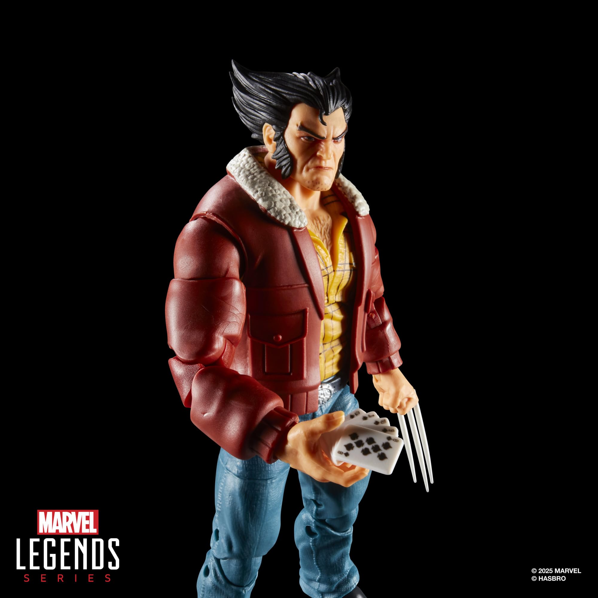 X-Men Logan 97 accessories with interchangeable hands and cards for posing