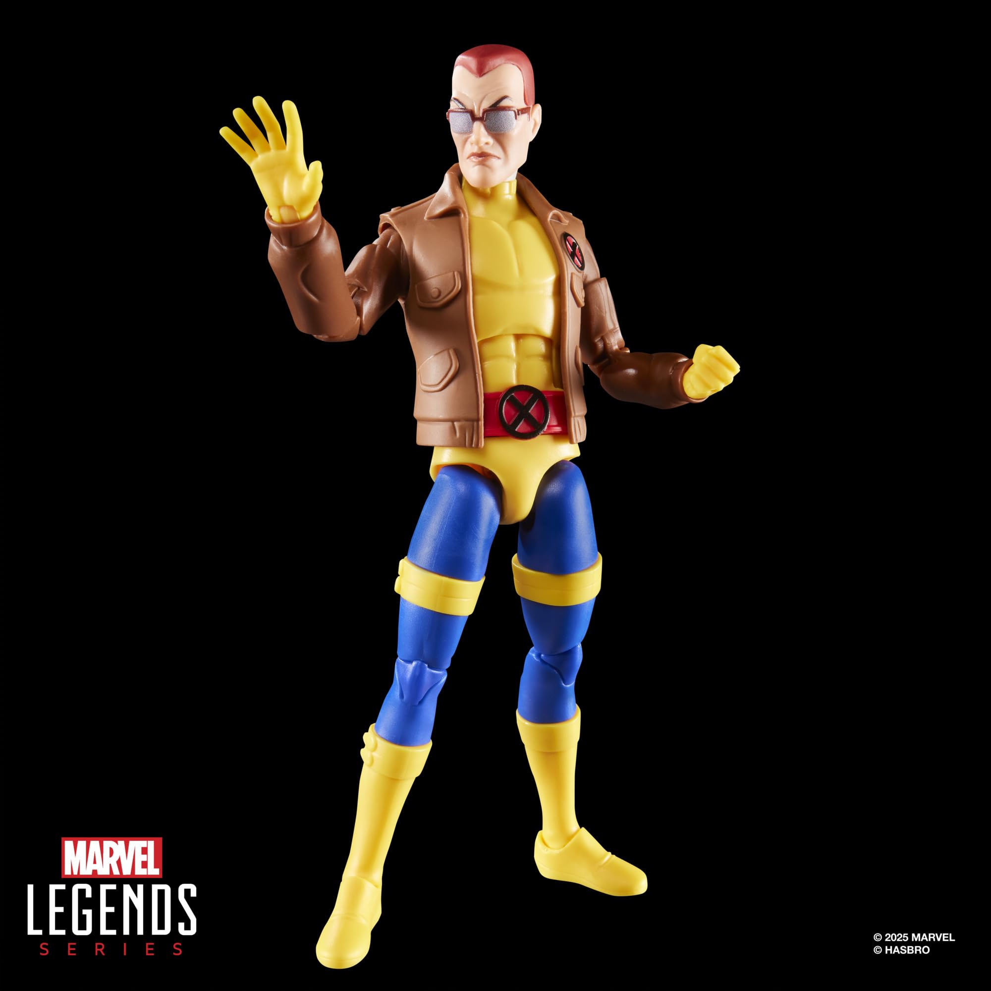 X-Men Morph figure with alternate heads enables expressive display options.