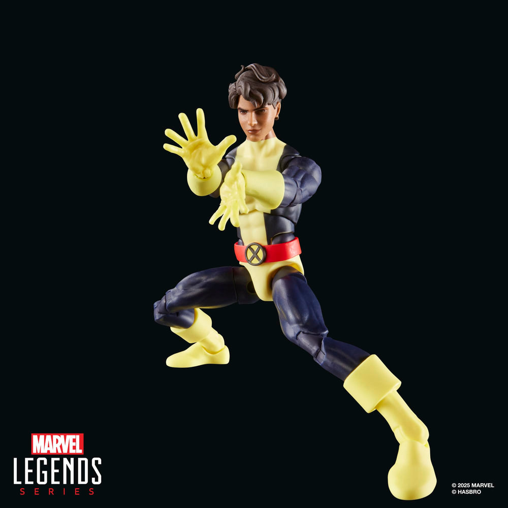 X-Men Sunspot articulation detail, highlights multiple movement points.