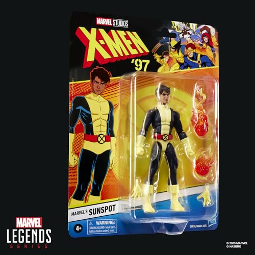 X-Men Sunspot figure alternate hands, ready for posing.