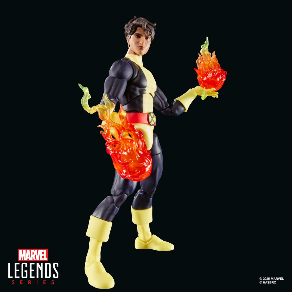 X-Men Sunspot packaging art, collectible presentation.