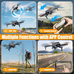 X-shop drone two batteries extend flight time up to 30 minutes.