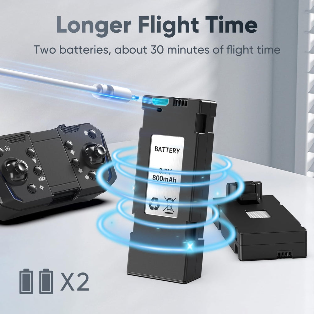 X-shop foldable drone in its carrying case for portable travel.