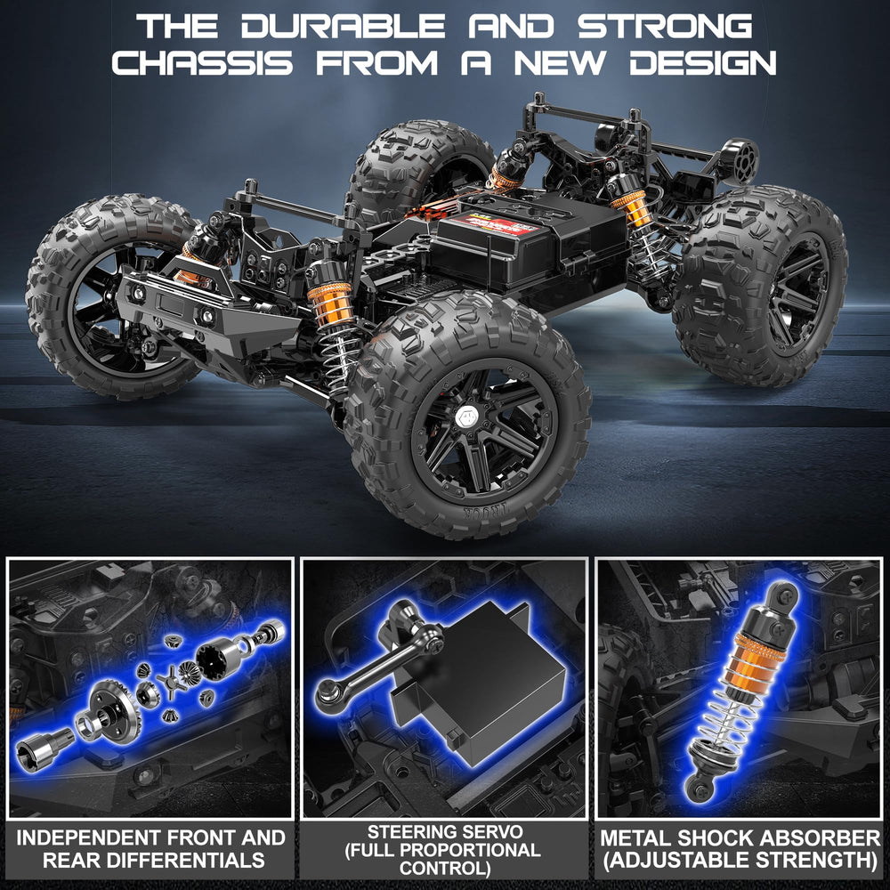 X-TMAGA HS14323 90mm all-terrain tire grips grass, dirt, and snow.