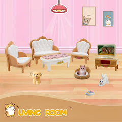 Xadothat dollhouse living room unit as a stylish centerpiece for stories