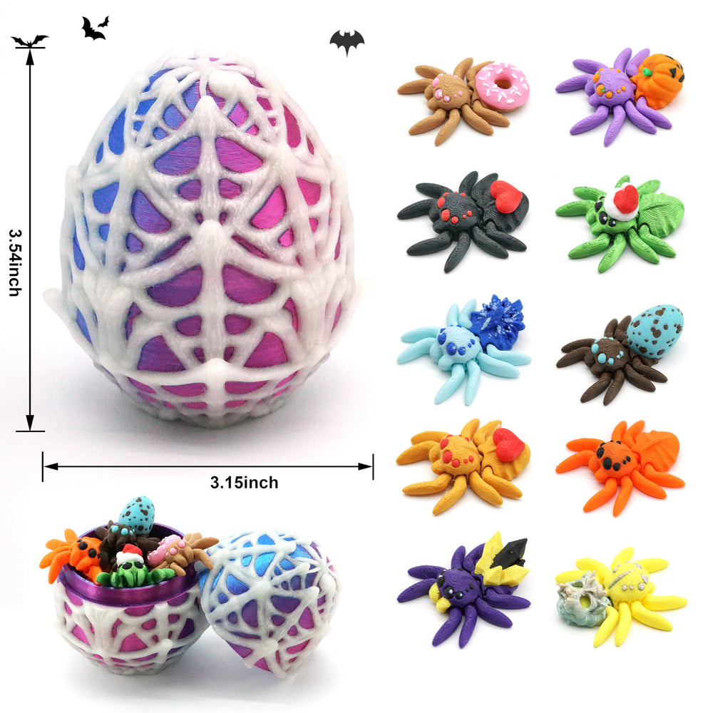 XAKNXGU glowing spider egg at night reveals soft luminescence