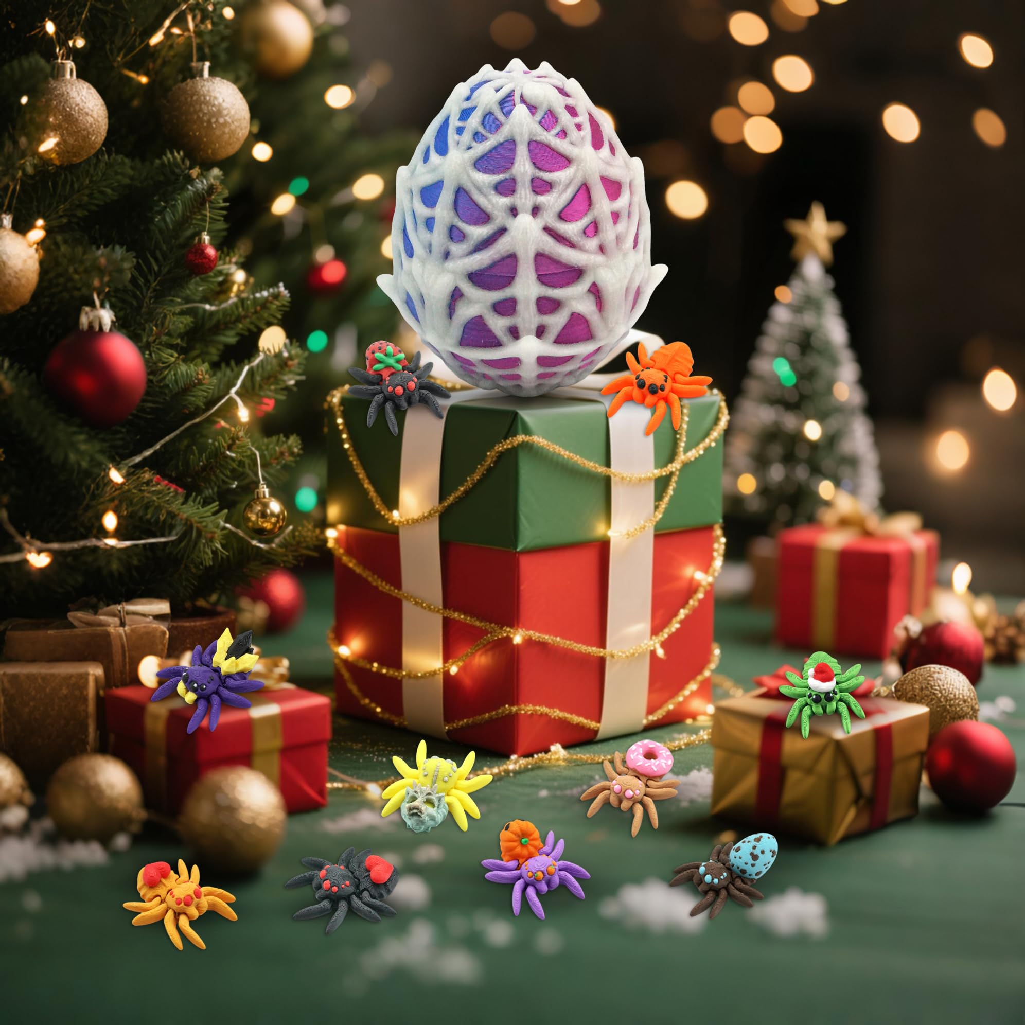 XAKNXGU vivid art spider egg doubles as decor and toy