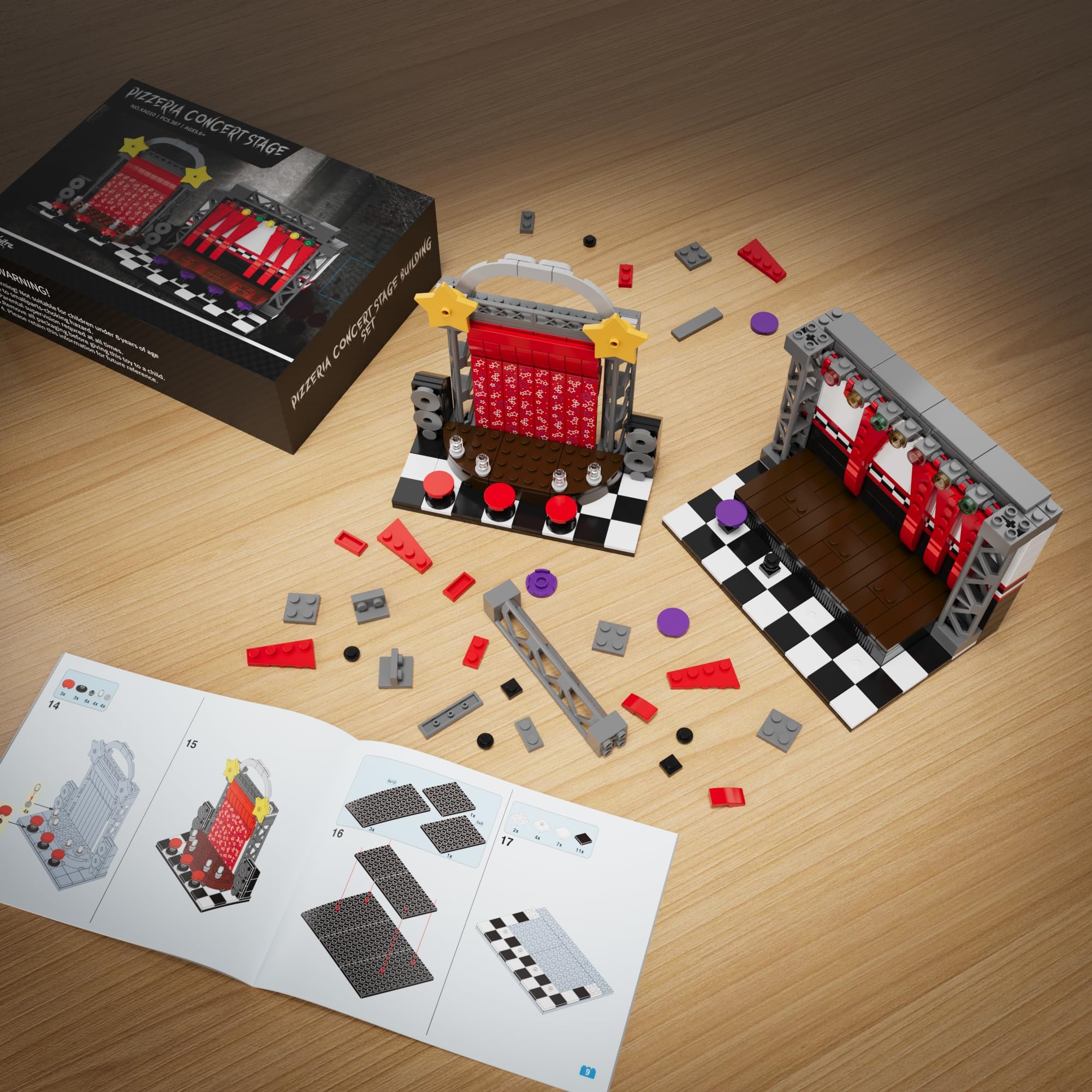 Xalvitra Pizzeria Stage Accessories highlight tiny props that enrich storytelling in builds.