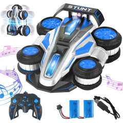 XAMIMM blue remote control car front view for versatile indoor/outdoor play