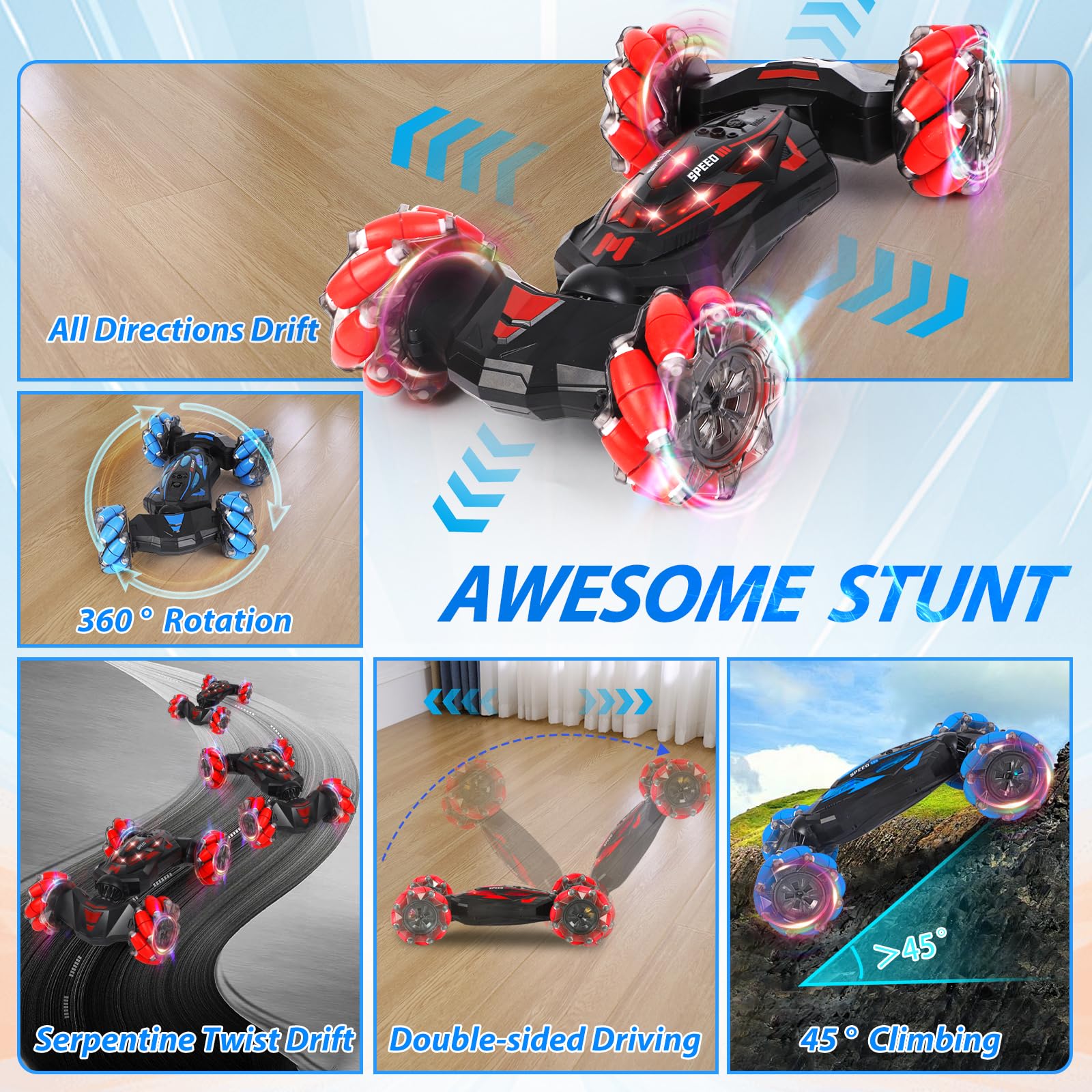 XAMIMM RC car rechargeable battery ensures long play sessions with quick recharges.