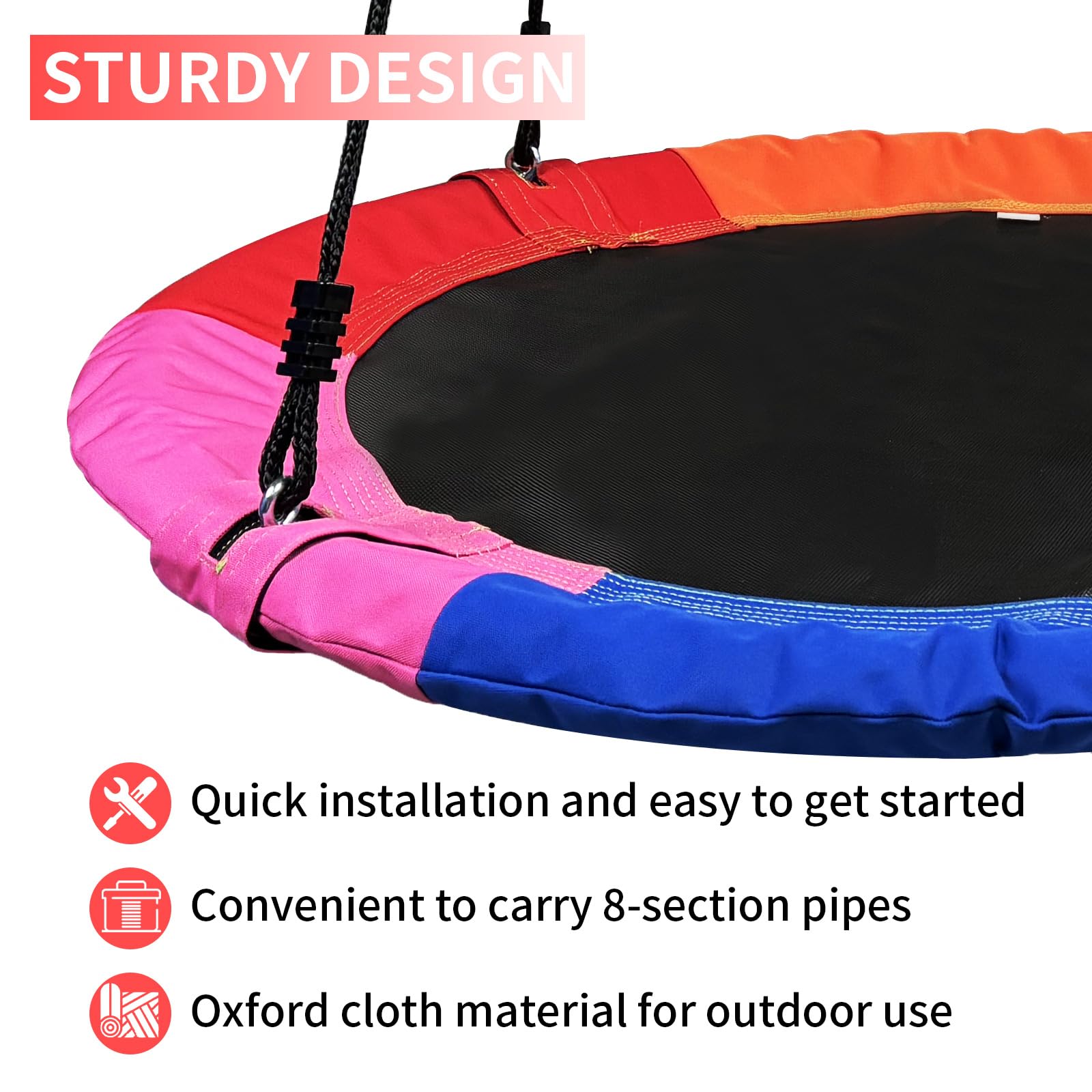 Xapigo saucer flying swing ready for smooth backyard play.