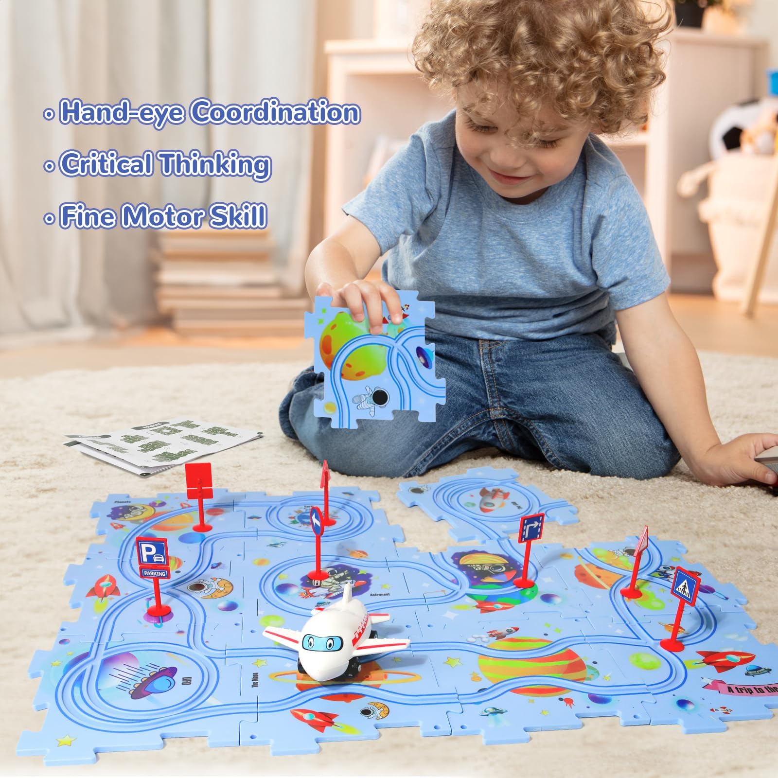 XAZASTOV airplane vehicle invites imaginative play and hands-on exploration.