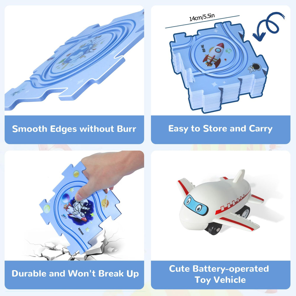XAZASTOV toddler education toy supports early learning through building and routing.