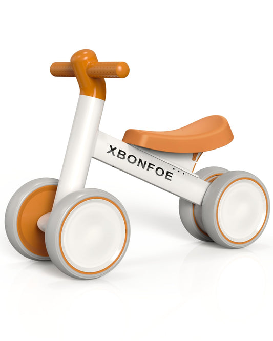 XBONFOE baby balance bike side view showcases age-appropriate design for 10-24 months.