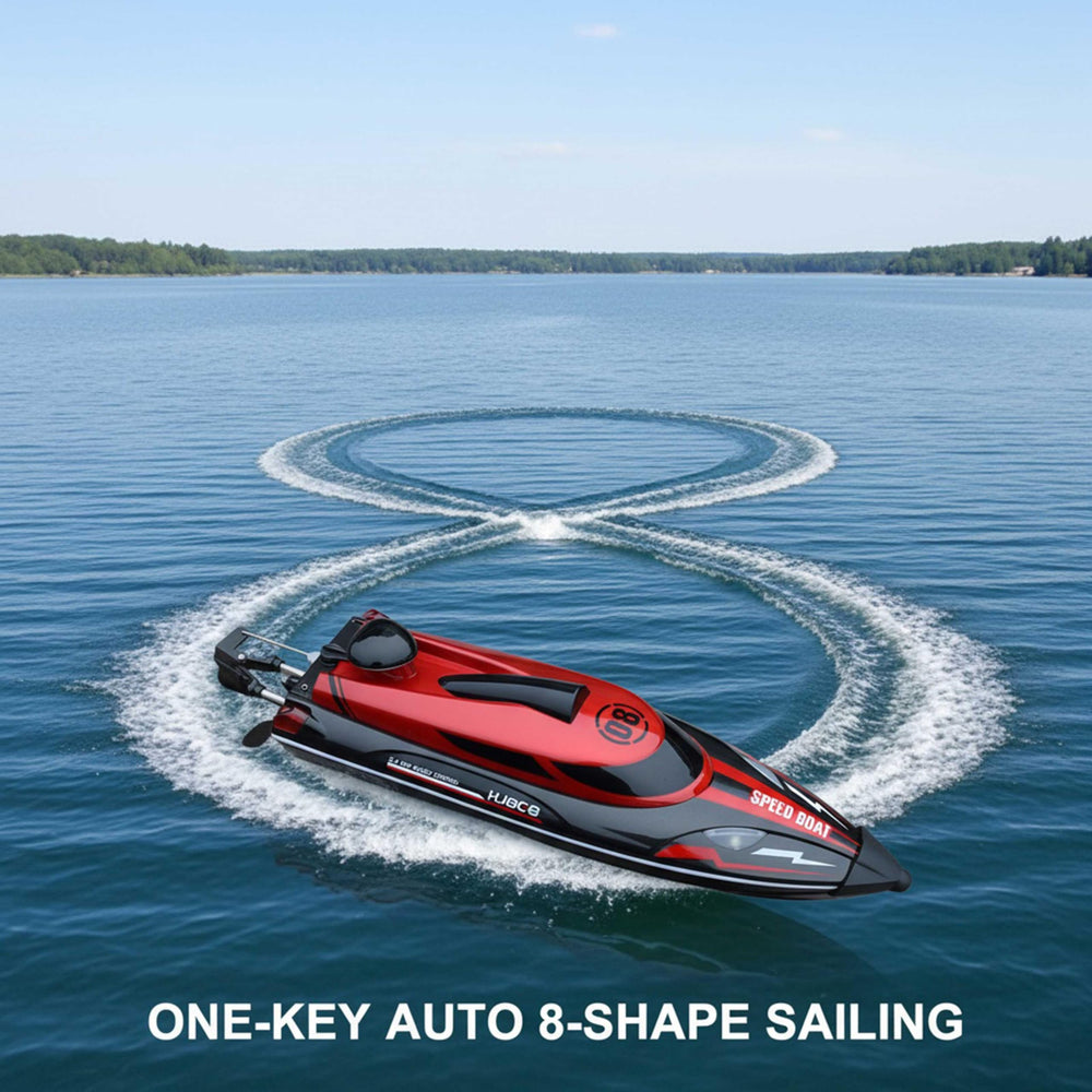 XDJXWJN 14-inch RC boat remote range of 500 feet