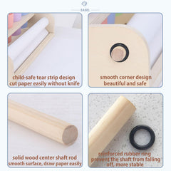 XDONEF four pencil cups keep markers within easy reach.