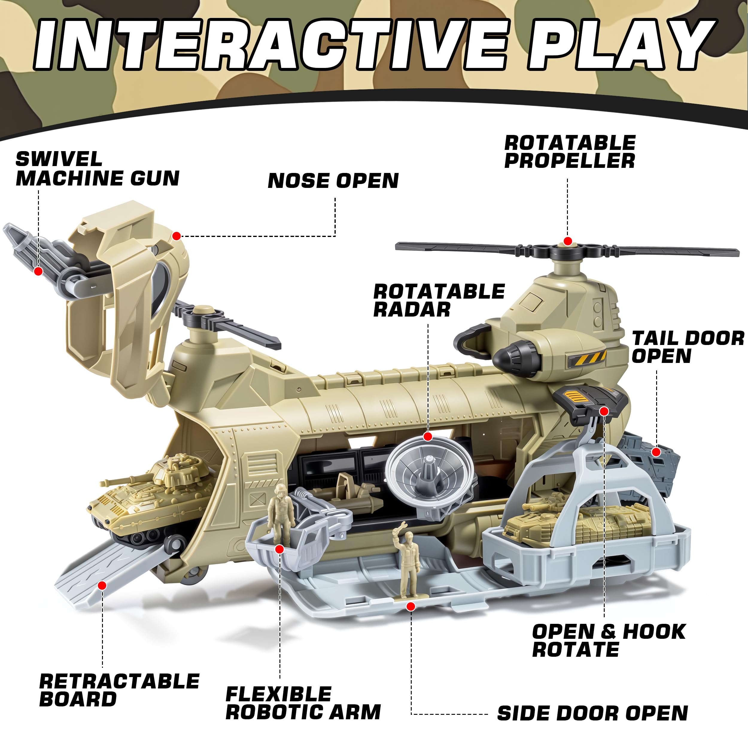 XDUOYJOY army men action figures pack encourages cooperative play and storytelling