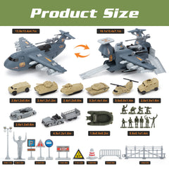XDUOYJOY army vehicles collection with trucks and cars for role play.