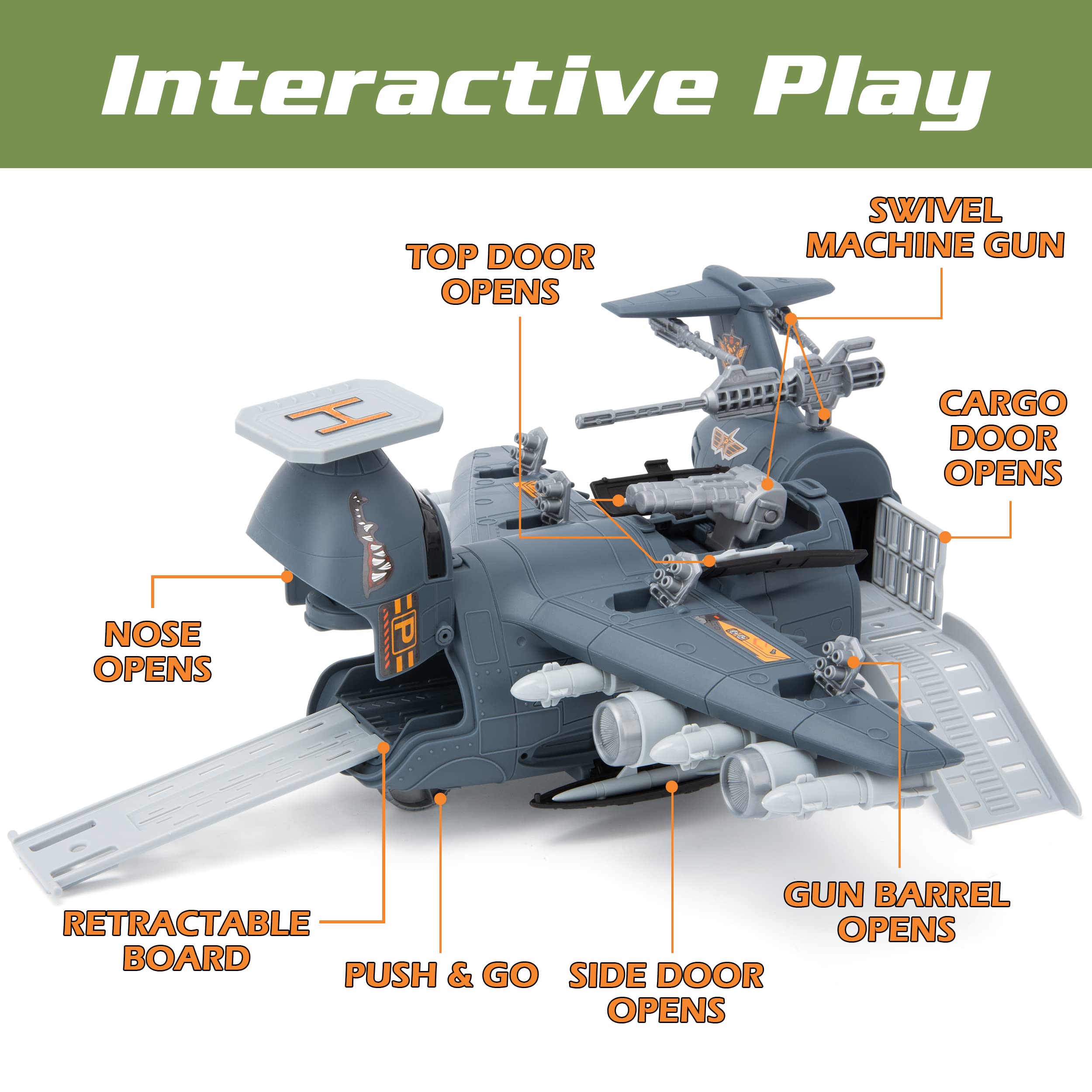 XDUOYJOY rocket and machine gun accessories enhance pretend missions.