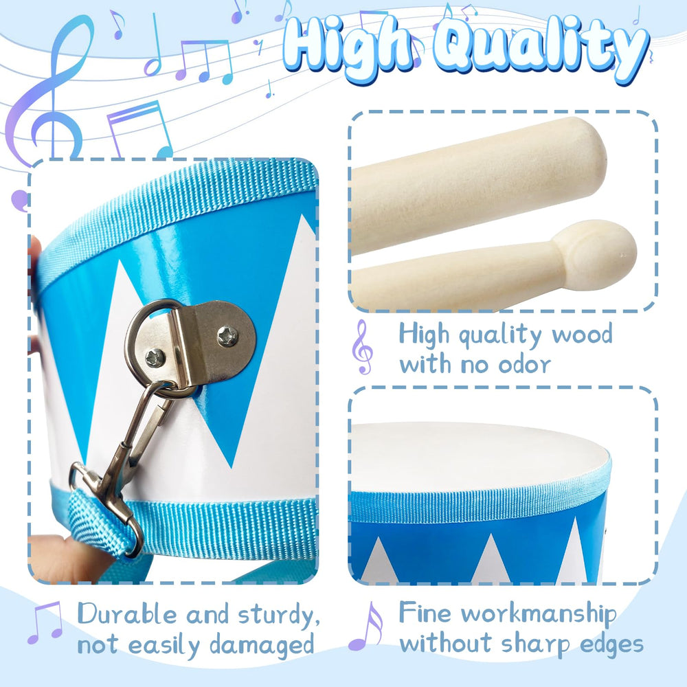 Xeehwb Kids Drum Set drumsticks image highlights included sticks for rhythm practice