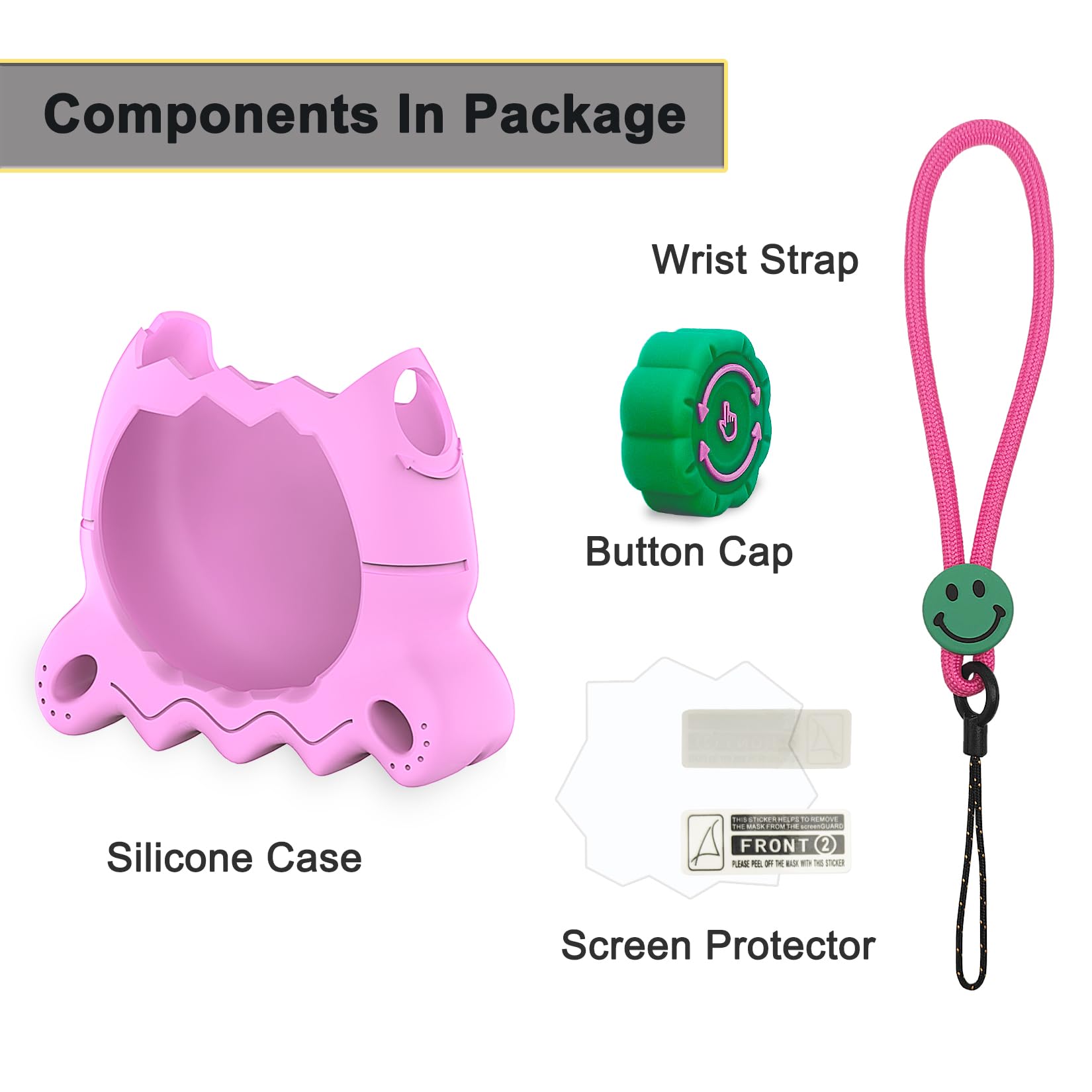 XEGIMOR Tamagotchi Paradise button cap keeps rotating controls safe during play