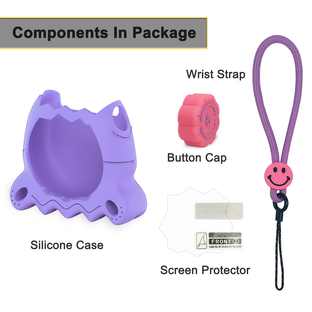 XEGIMOR Tamagotchi Paradise button cap shields rotating controls during handling.