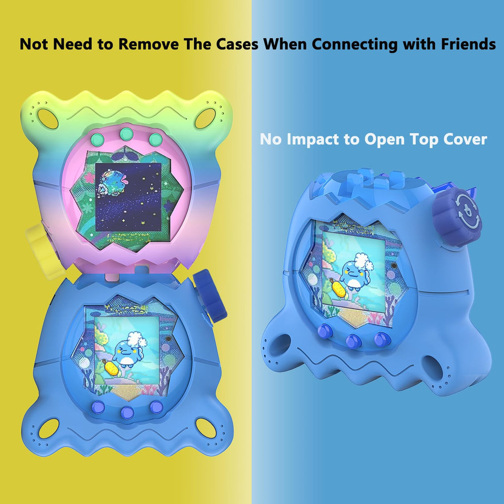 XEGIMOR protective layer for Tamagotchi Paradise blue; added dust and scratch shield