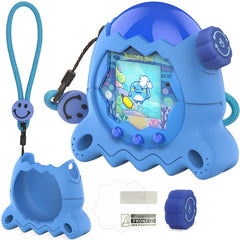 XEGIMOR silicone case for Tamagotchi Paradise; blue protection against scratches and drops