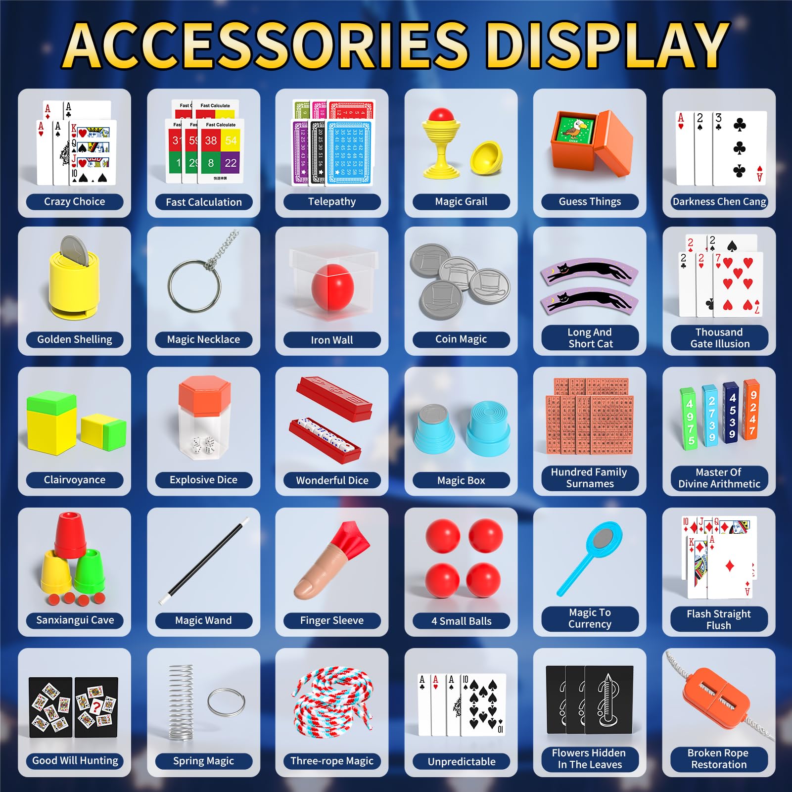 Xelabrion ABS material magic props ensure safe, durable play.