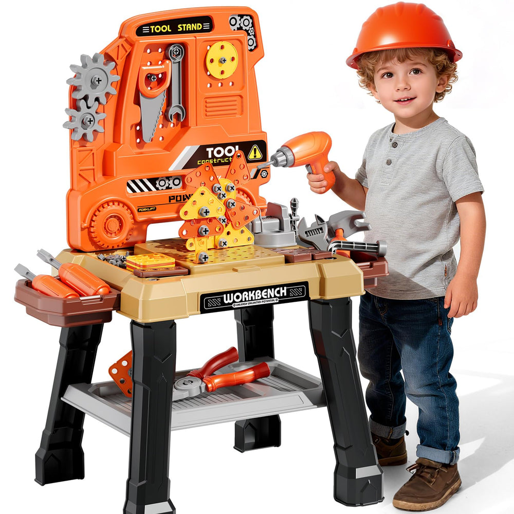 Xelabrion Kids Tool Bench Set gift-ready packaging invites easy gifting.