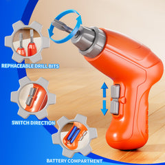Xelabrion Kids Tool Bench Set screw and nut assortment for hands-on assembly.