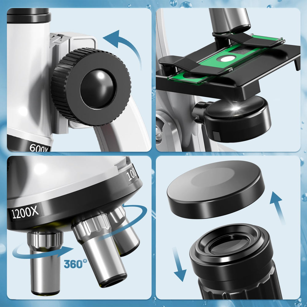 Xelabrion Kids Microscope 45 blank slides for creating custom specimens.