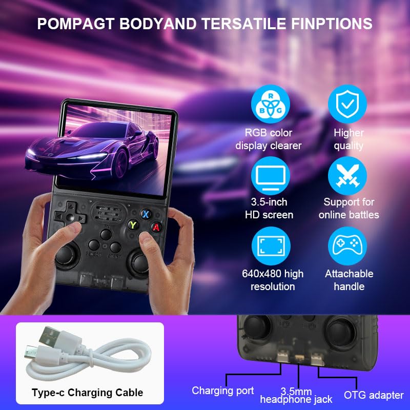 XENPONAD R36S delivers up to six hours of play on a single charge.