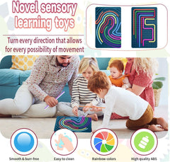 Xesakesi sensory activity board side peel tab for tactile focus and calm