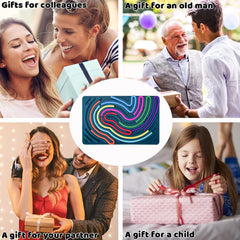 Xesakesi Silicone calm-down toy offers quiet stress relief while traveling.