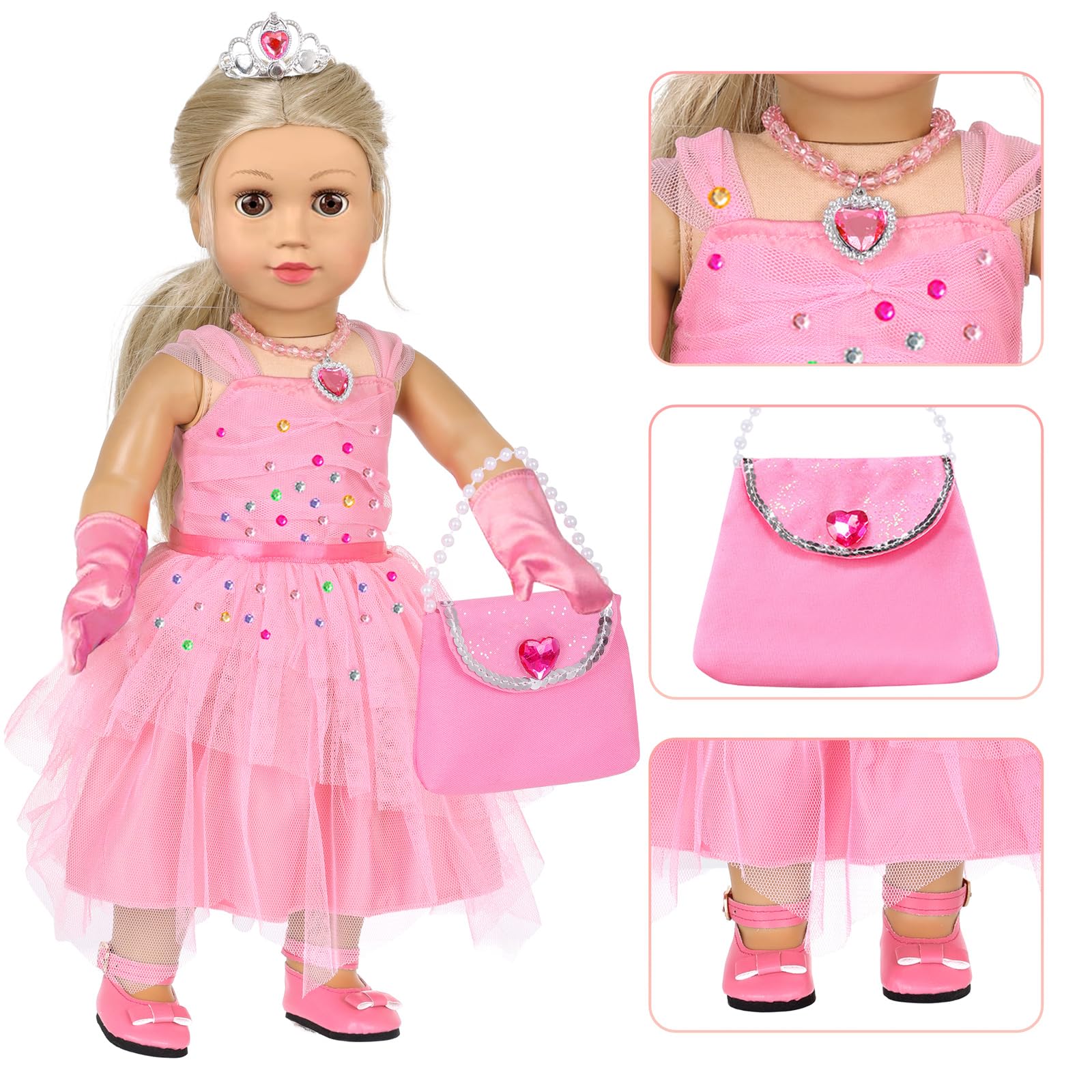 XFEYUE nail kit set for 18-inch dolls encouraging pretend manicure