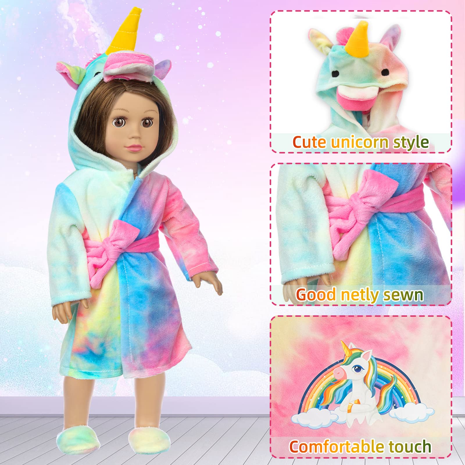 XFEYUE neck pillow for dolls complements sleepover sets.