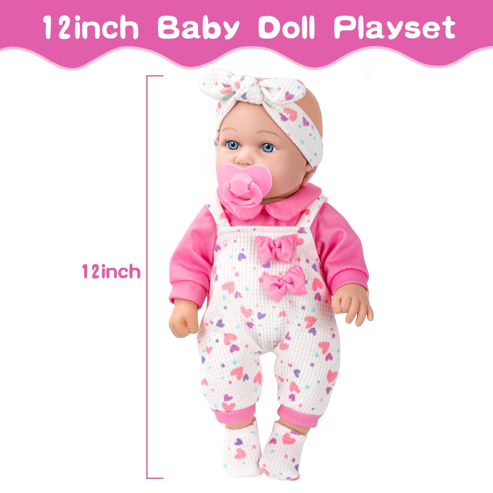 XFEYUE baby doll bottle supports nurturing role-play and feeding practice