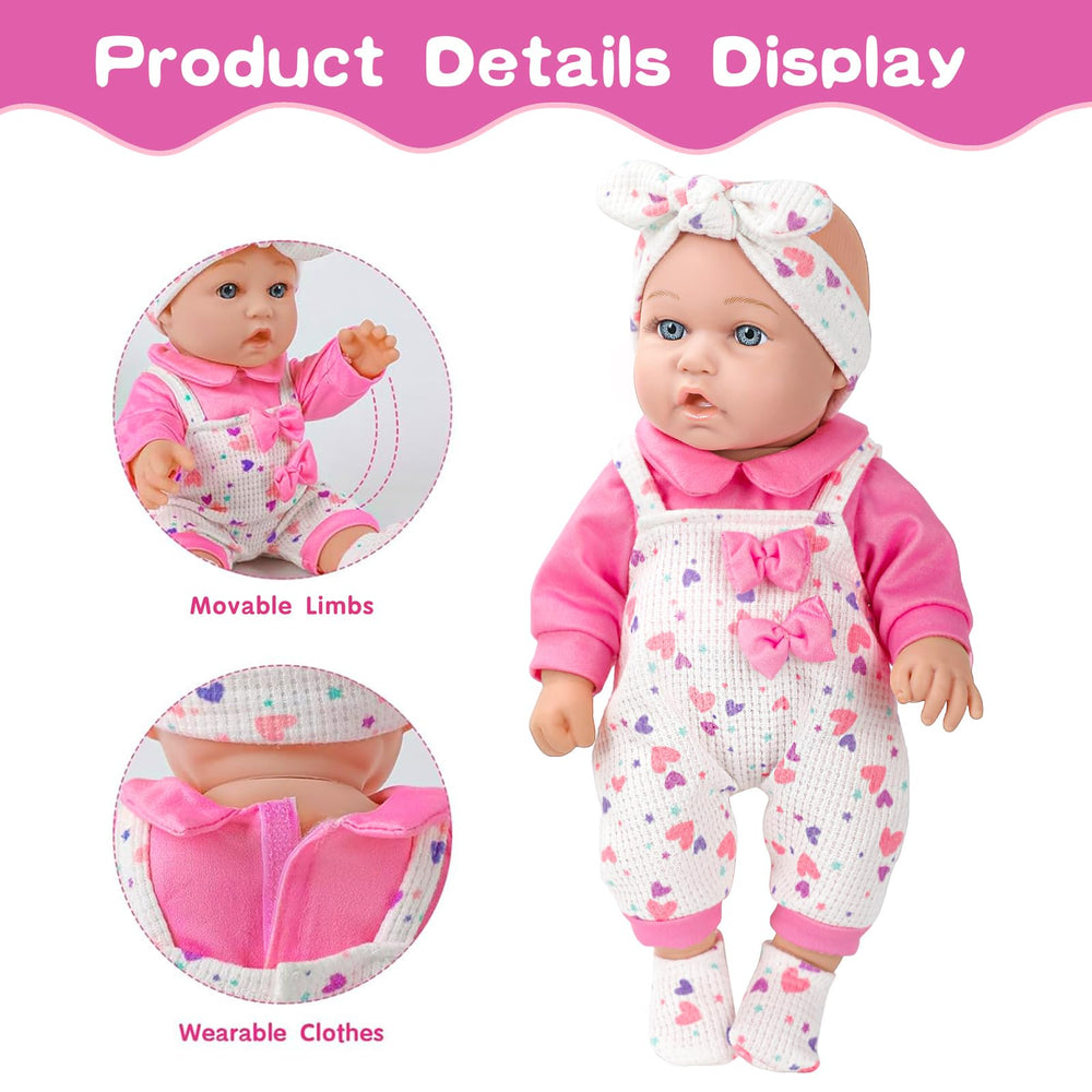 XFEYUE doll socks complete the outfit for cozy playtime