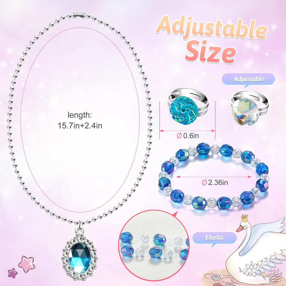 XFFFun princess bracelets with elastic fit for easy wear during play.