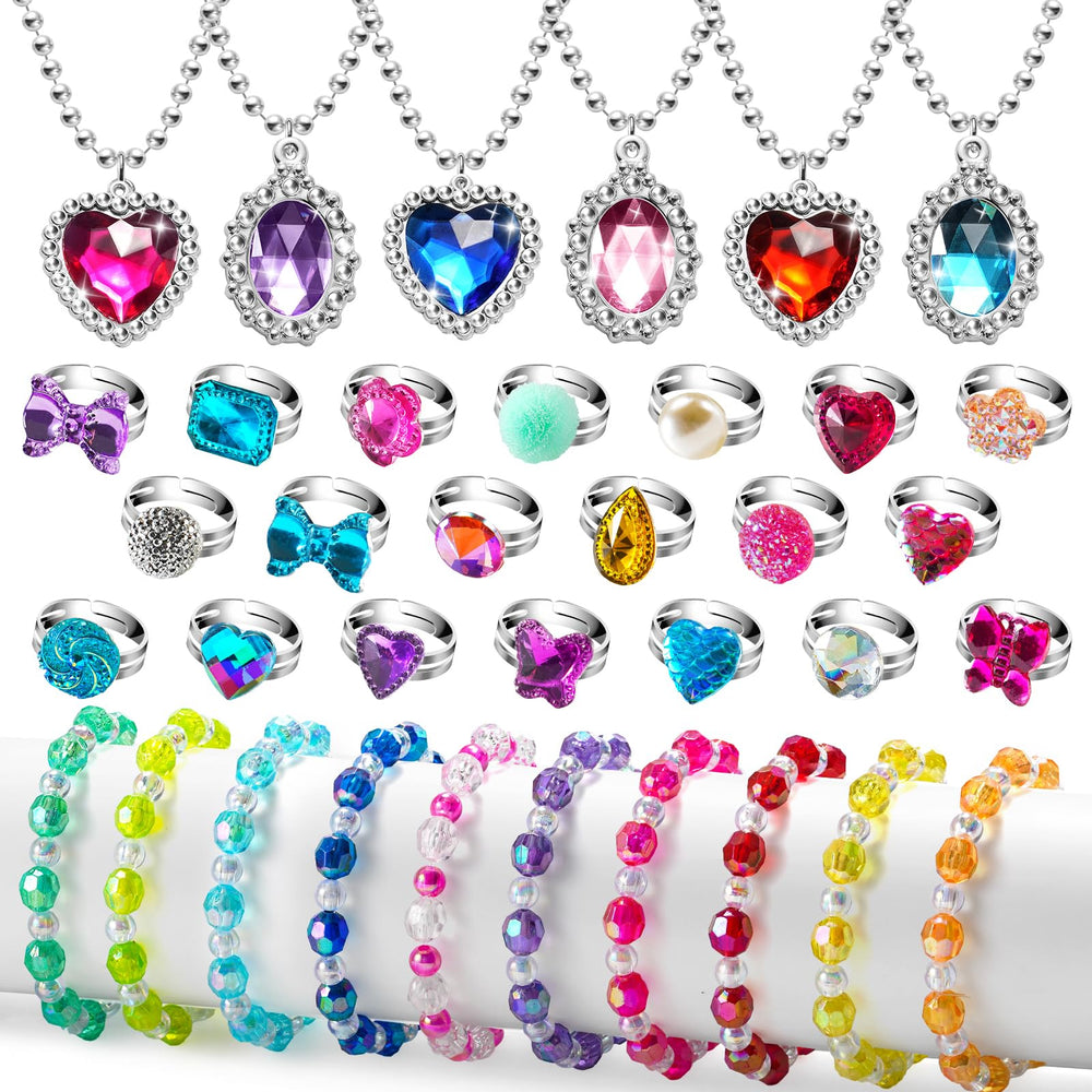 XFFFun princess necklaces for dress-up play and matching outfits.
